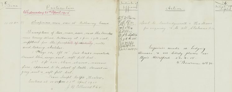 Suspicions men at Norsey Wood, Billericay, Essex