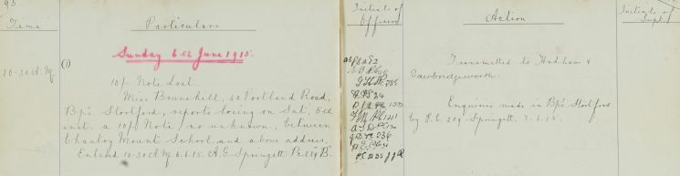 10 Shilling note lost between Chantry Mount School and Portland Road