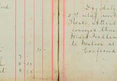 Attended Bishop's Stortford Petty Sessions 22-6-17 conveyed three boys to the children's home, Much Hadham by motor car and handed over to Matron