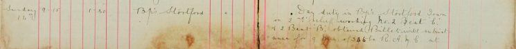 Obtained billets with subsistence for 9 men of 336C RAMC.