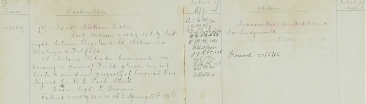 Soldiers Khaki Haversack lost between Royston and St. Albans