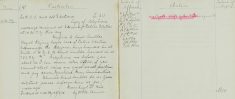 Copy of telephone call received at Stevenage Police Station re Telegram for Lieut Ambler