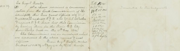 Two naval officer lost their commission