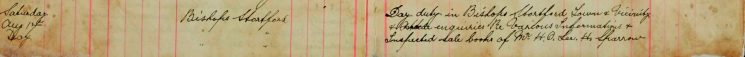 Inspected the sale books of Mr H O Lee, H Sparrow (continued)