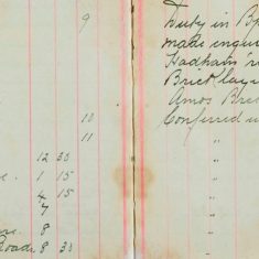 Made enquiries at Bury Green and Much Hadham re Shears missed from the Bricklayers Arms PH property of Amos Breth of Stortford Road