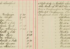 Inspected Sale books Of Mr H O Lee and H Sparrow Re Arms and Ammunitions
