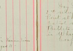 Obtained billets for 6 men of the 11th Cyclist Battn, served recognisances notice upon May Green 23 Middle row,