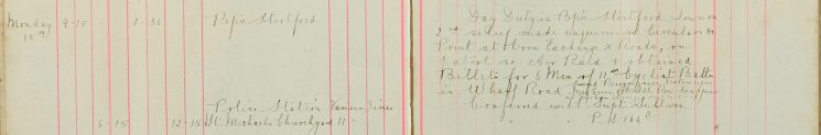 Obtained billets for 6 men of the 11th Cyclist Battn, served recognisances notice upon May Green 23 Middle row,