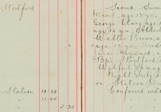 Served summons upon John Morten, George Clary, Walter Sapsford, Albert Sapsford, Walter Brown, Ralph Regent, Frederick Emmerson, James Hayward (Lads)  committing wilful damage to grass fields