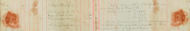 Served summons upon Wm Bayford, Confectioner for selling cigarettes to child under 16 yrs