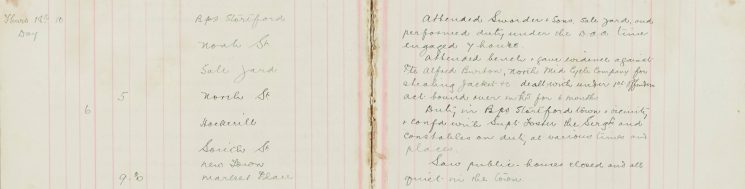 Attended Bench and gave evidence against Pte Alfred Burton