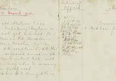 Left Napsbury Asylum and not returned
