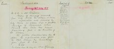 Copy of message from City Police St. Albans, Zeppelin passed over Potters Bar
