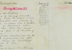 Copy of message from City Police St. Albans, Zeppelin passed over Potters Bar