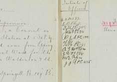 William Downie a convict on licence reported to Bishop's Stortford
