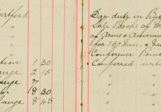 Examined Sale books Of Mr H O Lee and H Sparrow Re Arms and Ammunitions and assisted to obtain billets for 150 men