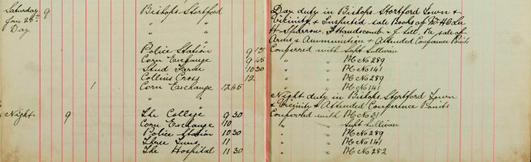 Inspected the sale books of Mr H O Lee, H Sparrow and F Handscombe J Sell re Sale of Arms and Ammunition