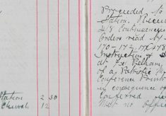 Proceeded to Bishop's Stortford received balance of pay, and instruction and drill