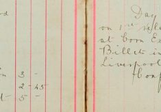 Obtaining billets on vicinity of New Town for 25th Liverpool Regt