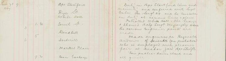 Made Enquiries re Reginald Andrews