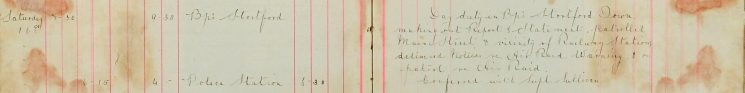Delivered Notices re Air Raid Warning, on patrol re Air Raid