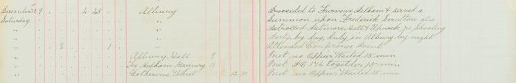 Served Summons on Frederick Scrutton at Furnaux Pelham