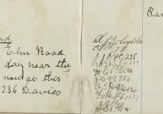 Part of 10 shilling note found