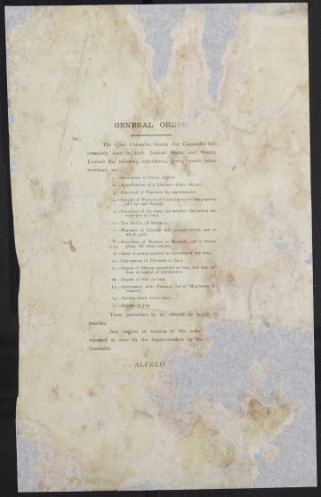 Page 000 - General orders Instructions
