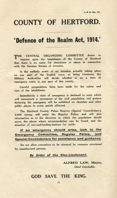 Defence of the Realm Act 1914