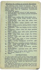Personal descriptions