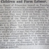 Children and farm labour