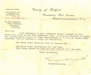 Letter of Appointment
