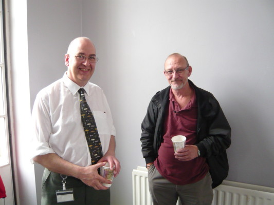 HALS conservator, Jeff Cargill, and Nik Pringle, chairman of the Police History Society
