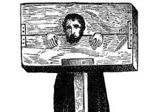 Hertford's cage, stocks and whipping post