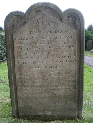 Wm_Pangbourne_headstone William Pangbourne's headstone